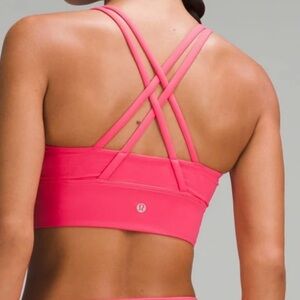 lululemon athletica Energy longline Bra  Crisscross Strappy Sports Bra